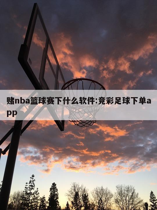 赌nba篮球赛下什么软件:竞彩足球下单app